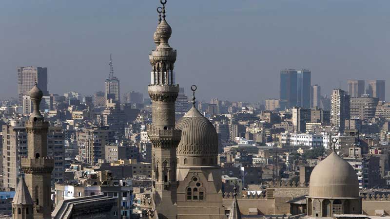 A picture of the Muhammad Ali Mosque from outside