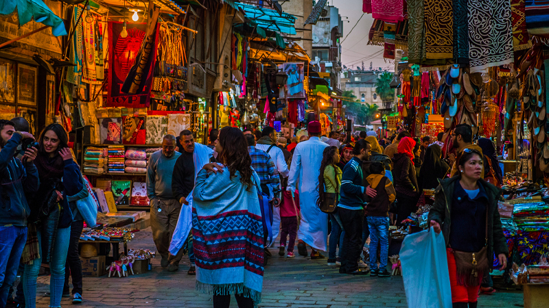 Al Moez Street at sunset